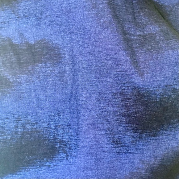 Ruched cap sleeve padded bust blue sheen - Picture 3 of 3